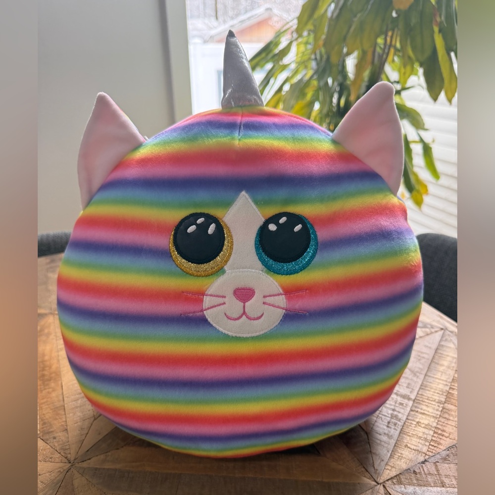 TY Squishaboo Striped Caticorn 10 inch Heather